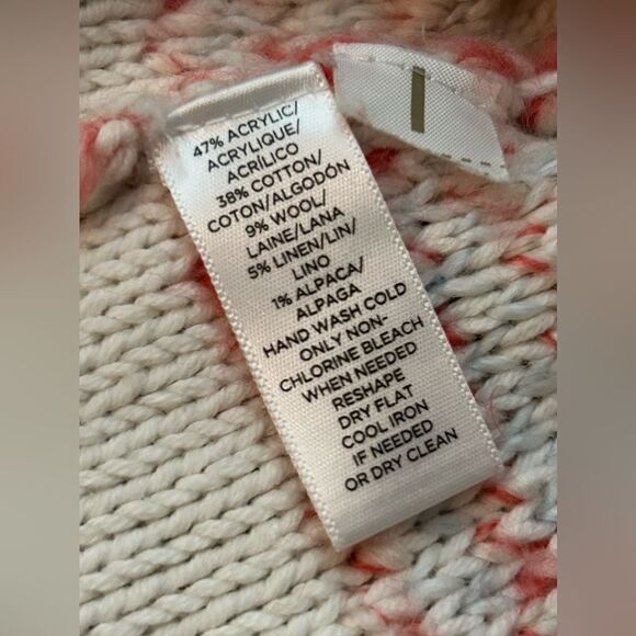 Lou & Grey Striped Fringe Out Sweater Women’s M pastelgoth soft girl boho EUC - Picture 4 of 16